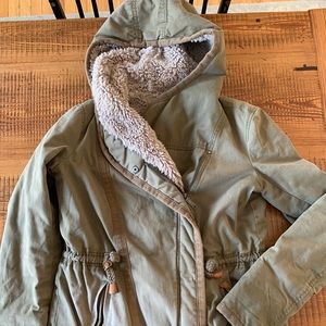 EDC M Faux Fur Lined Coat